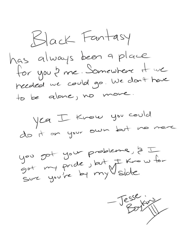 Artwork for Black Fantasy by Jesse Boykins III
