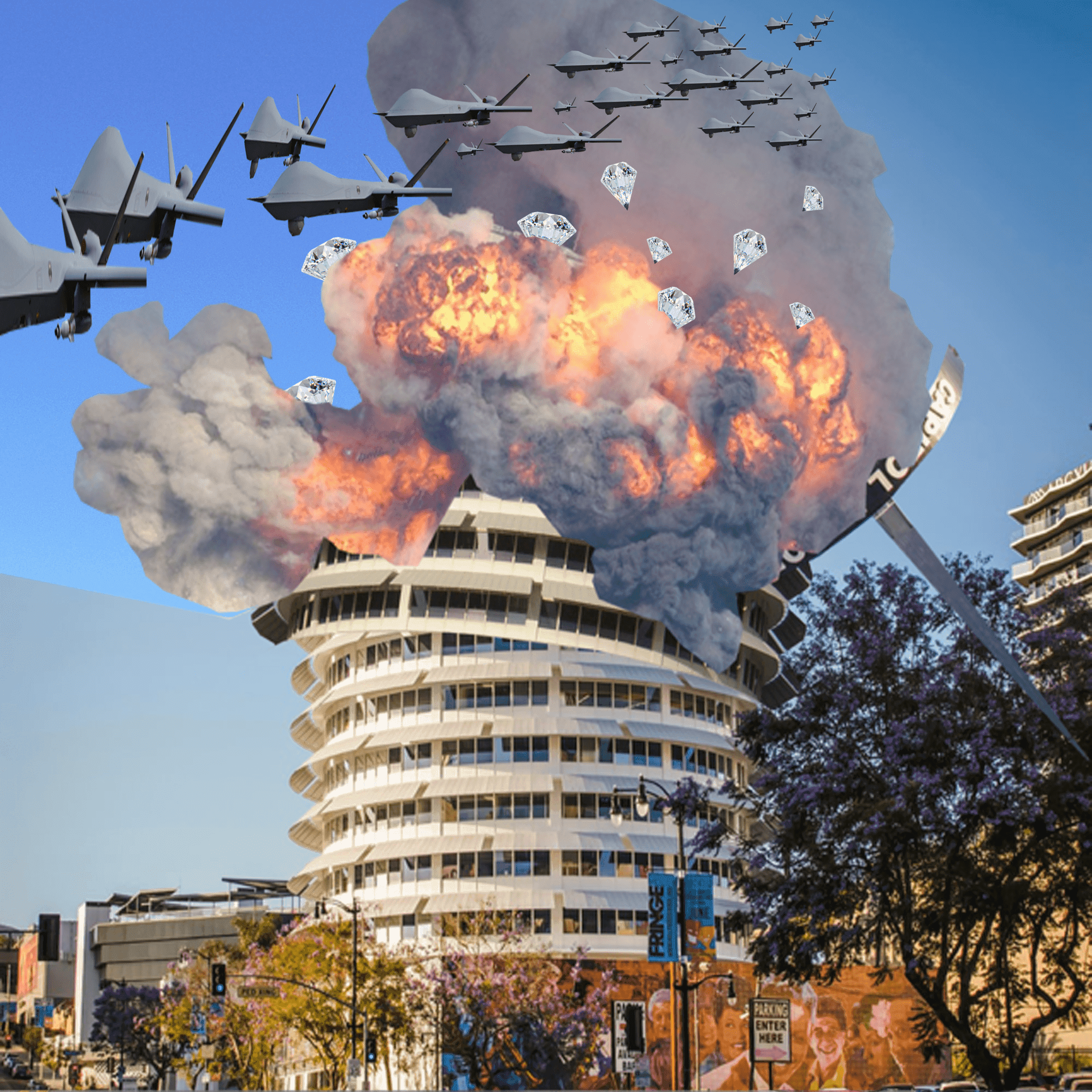 Blurred release artwork background