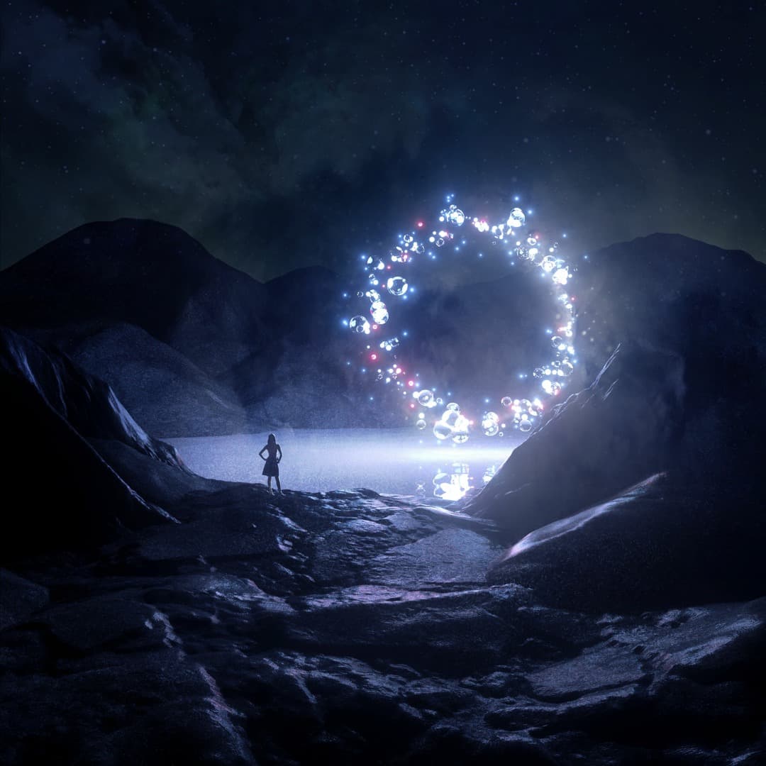 Blurred release artwork background